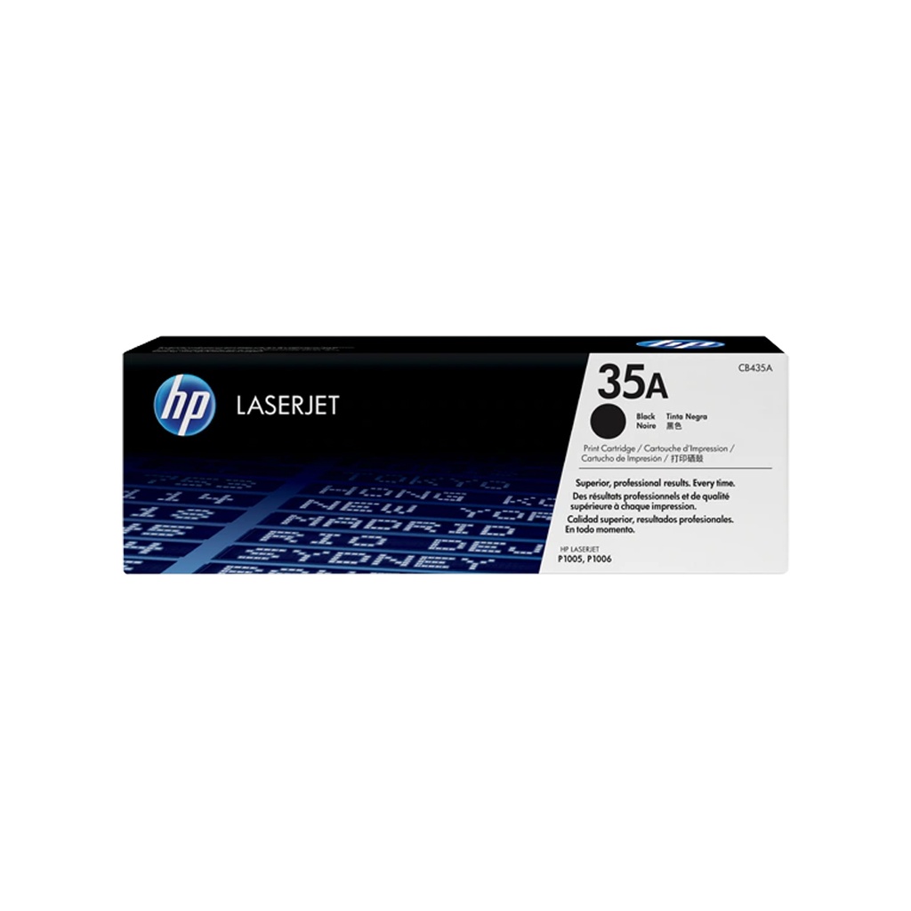 [CB435A] TONER HPINC 35A NEGRO LASERJET 1005/1006 1500 PAG CB435A