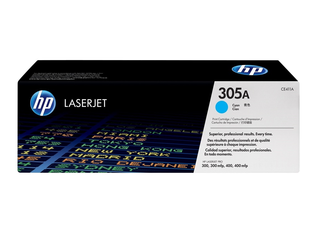 TONER HPINC 305A CYAN LASERJET M471/375/475 2600 PAG CE411A