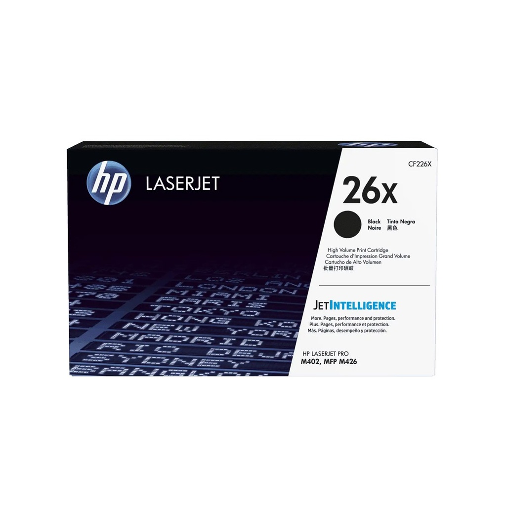 TONER HPINC 26X NEGRO LASERJET 402/426 9000 PAG CF226X