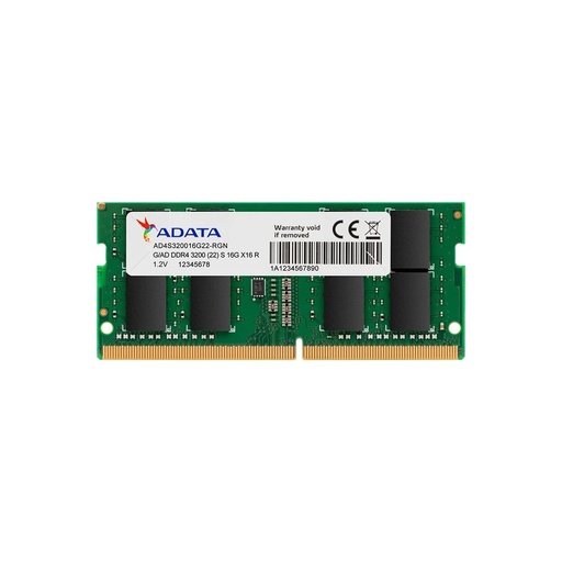 [AD4S320016G22-SGN] MEMORIA RAM SODIMM ADATA AD4S320016G22-SGN 16GB DDR4 3200MHZ