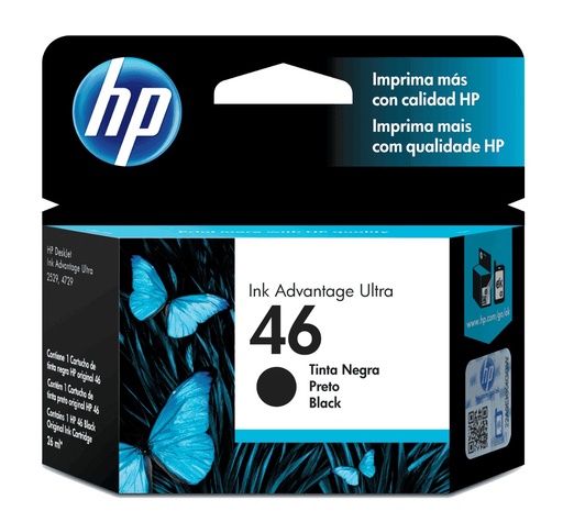 [CZ637AL] TINTA HPINC 46 NEGRO AIO4729/2029/2020/2529/2520 1500 PAG CZ637AL