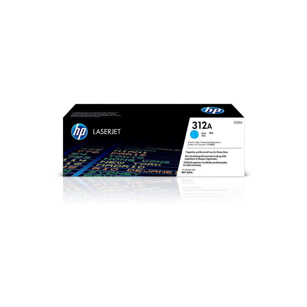 TONER HPINC 312A CYAN LASERJET M476N/D/W 2700 PAG CF381A