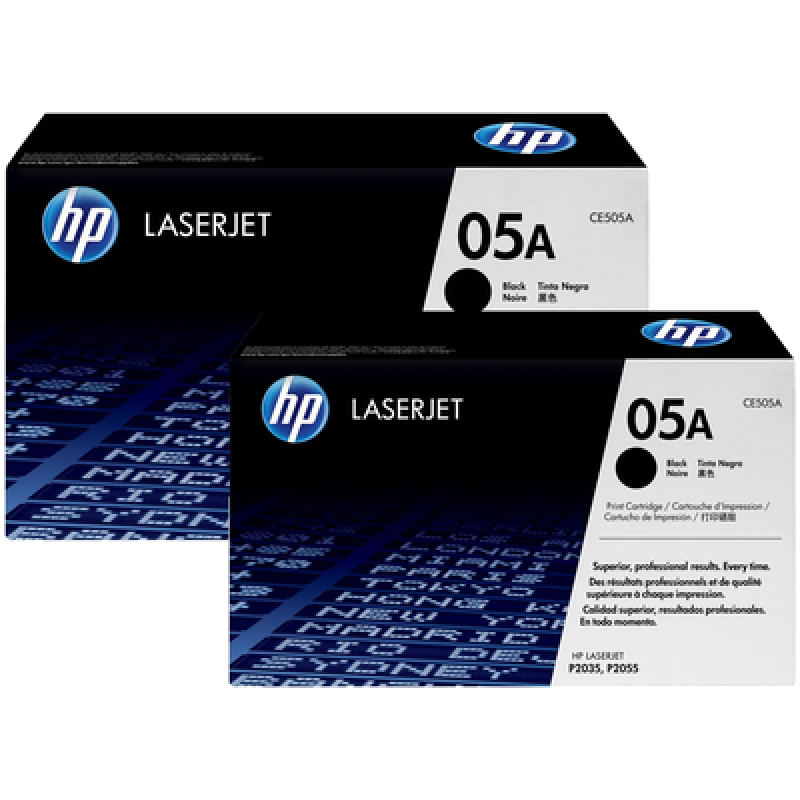 TONER HPINC 05AD DUAL NEGRO LASERJET 2035/2055DNX 2300X2 PAG CE505D