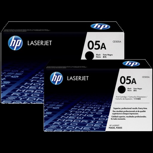 [CE505D] TONER HPINC 05AD DUAL NEGRO LASERJET 2035/2055DNX 2300X2 PAG CE505D