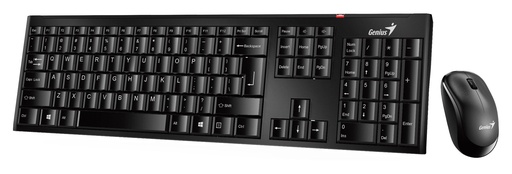 [31330007401] COMBO TECLADO Y MOUSE GENIUS SLIMSTAR C126 USB NEGRO / SMART KEY / MOUSE DX-125