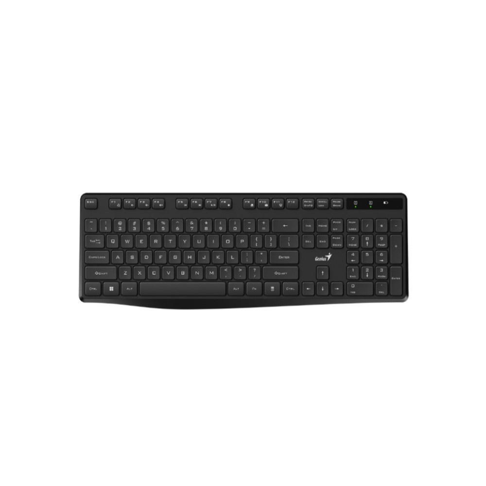TECLADO GENIUS KB-7200 NEGRO WIRELESS / RF 2.4GHZ / PILA AAA(2) / WIN Y MAC 31320002401