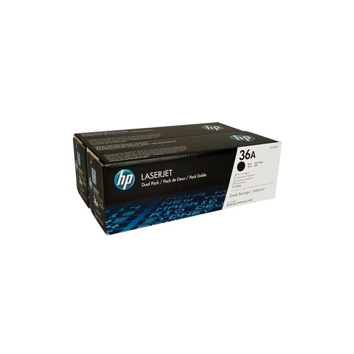 [CB436AD] TONER HPINC 36AD DUAL NEGRO LASERJET 1505/1522 2000X2 PAG CB436AD
