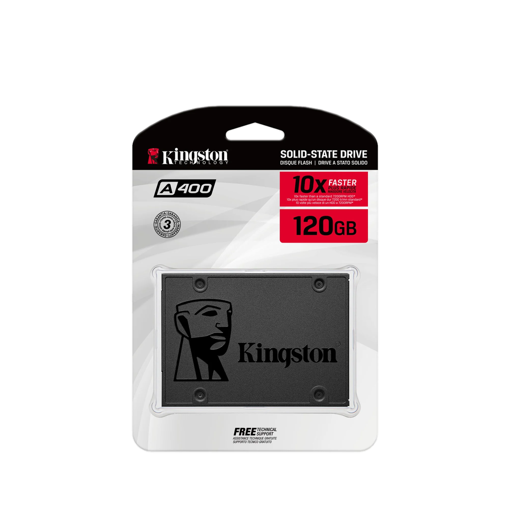 DISCO SSD KINGSTON 2.5 SATA A400 240GB TLC NAND STANDALONE DRIVE READ 500MB/S AND WRITE 350MB/S