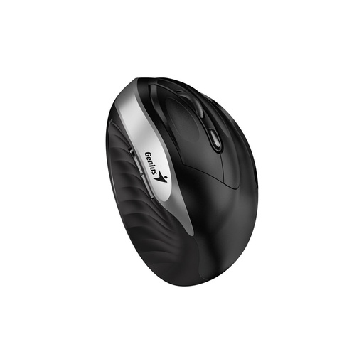 [31030031401] MOUSE WIRELESS GENIUS ERGO 8250 SILVER / VERTICAL / SILENCIO / RF 2.4GHZ / PILA AA X 1
