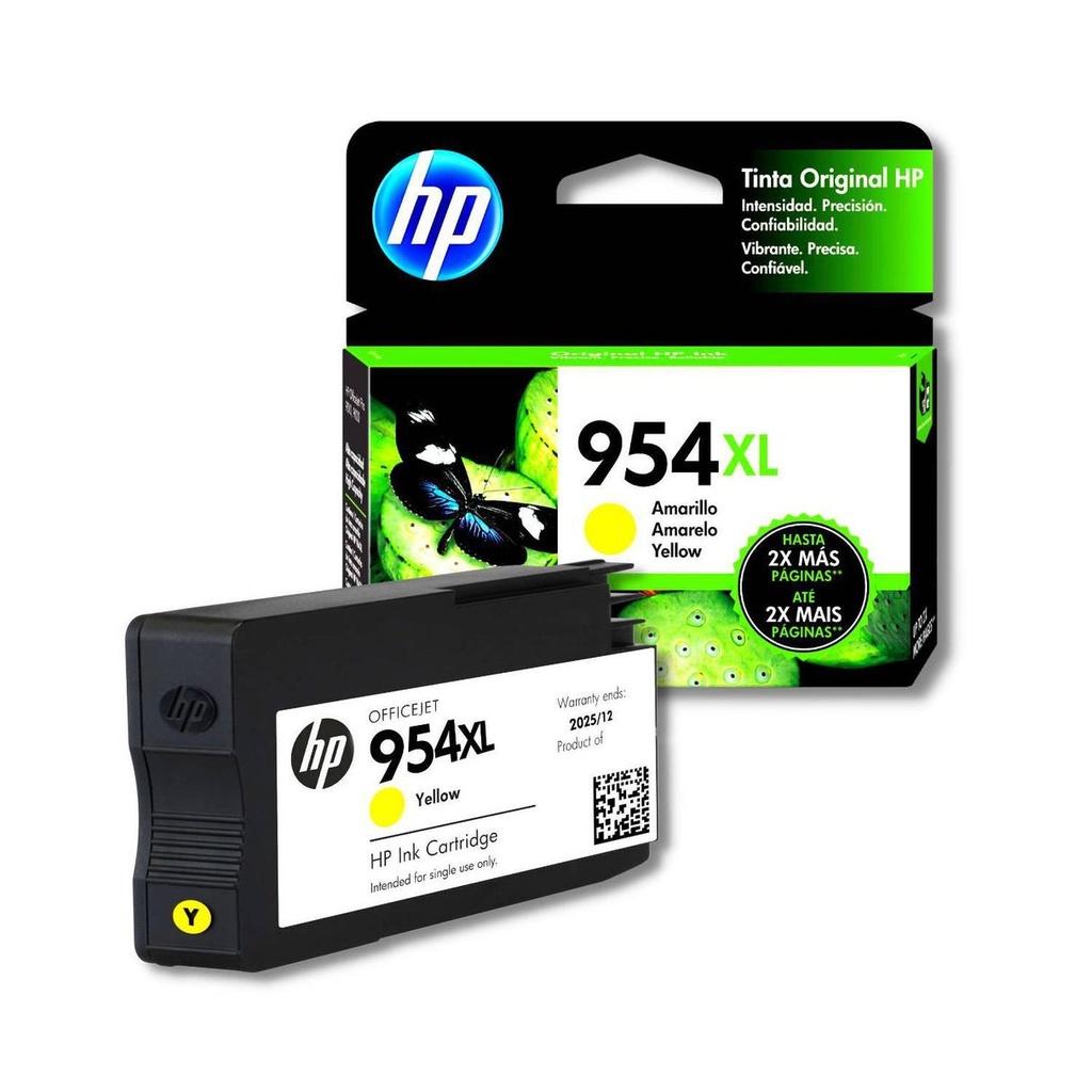 TINTA HPINC 954XL AMARILLO 7740/8210/8710 1600 PAG L0S68AL