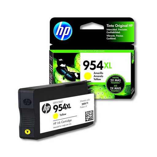 [L0S68AL] TINTA HPINC 954XL AMARILLO 7740/8210/8710 1600 PAG L0S68AL