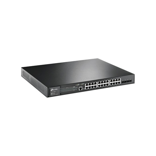 [TL-SG3428MP] SWITCH TP-LINK TL-SG3428MP 24 PUERTOS GIGABIT POE L2/4 RANURAS SFP/384W/INTEGRACION OMADA/RACK