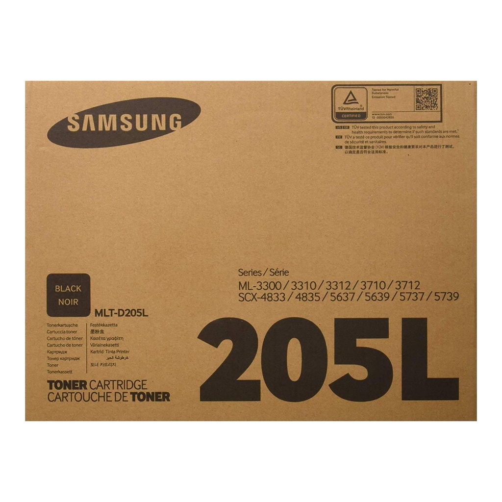 TONER HPINC SAMSUNG D205L NEGRO LASERJET M3710 5000 PAG SU967A
