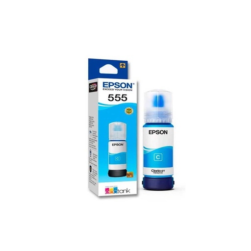 [T555220-AL] BOTELLA EPSON T555 CYAN L8160/L8180 6200 PAGS T555220-AL