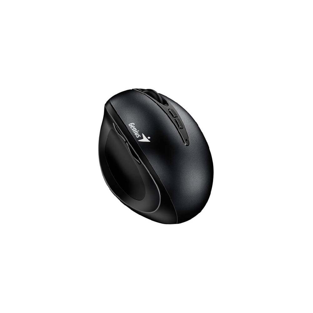 [31030037400] MOUSE GENIUS WIRELESS ERGO 8300 NEGRO/ VERTICAL / SILENCIO / 7 BOTONES /RF 2.4GHZ / PILA AA X 1