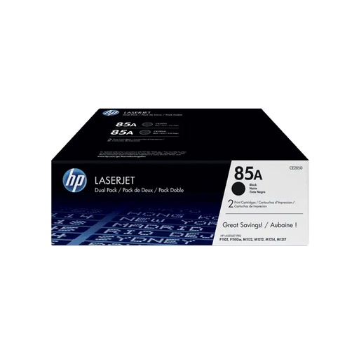 [CE285A] TONER HPINC 85A NEGRO LASERJET P1102/P1102W 1600 PAG CE285A