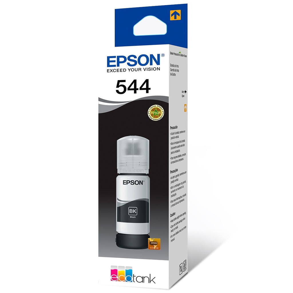BOTELLAS EPSON T544 PACK 2 NEGRO L200/L3150/L3210 T544120-2P