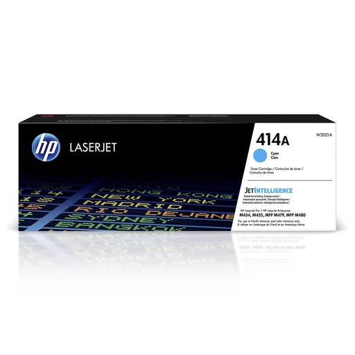 [W2021A] TONER HPINC 414A CYAN LASERJET M454/479 2100 PAGS W2021A