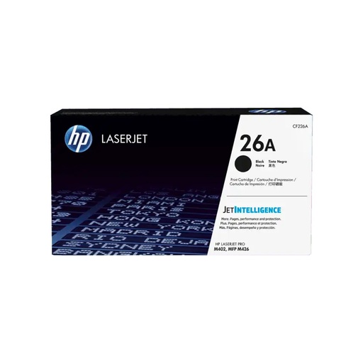 [CF226A] TONER HPINC 26A NEGRO LASERJET M426 3100 PAG CF226A