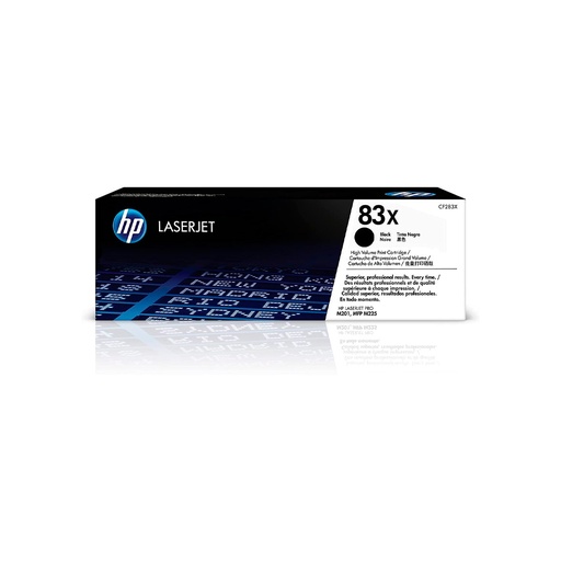 [CF283X] TONER HPINC 83X NEGRO LASERJET 201DW/225 2200 PAG CF283XX