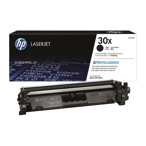 [CF230X] TONER HPINC 30X NEGRO LASERJET 203/227 3500 PAG CF230X