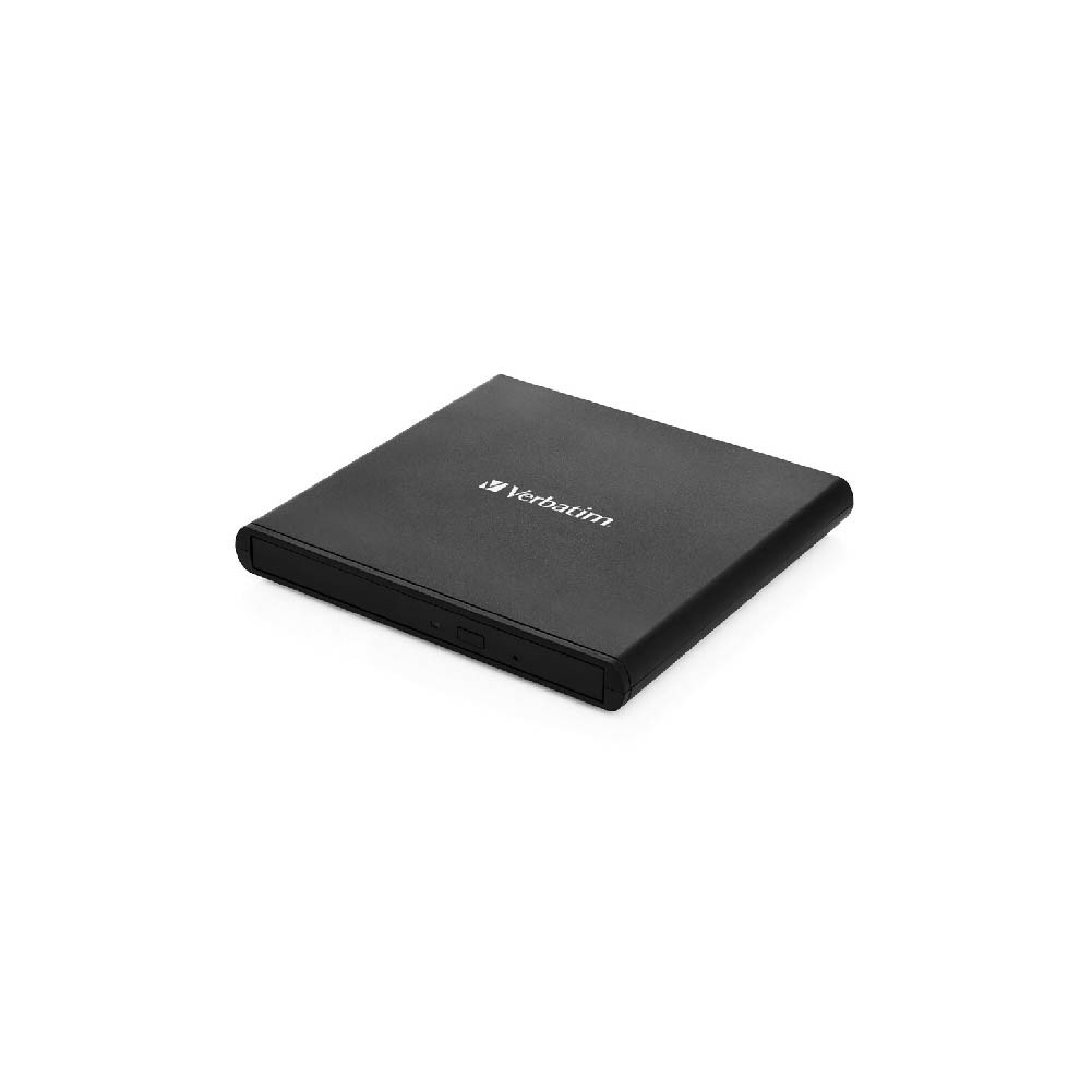 GRABADORA VERBATIM CD/DVD SLIMLINE EXTERNO / USB / ADAPTADOR USB C / WIN / SOFT. NERO BURN / M-DIS