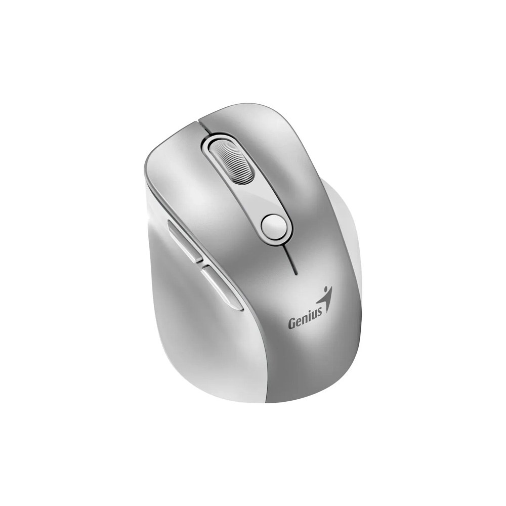 MOUSE GENIUS WIRELLES MINI ERGO 9000S PRO SILVER RECARGABLE DUAL BT Y 2 4GHZ RGB DPI 800 A 2
