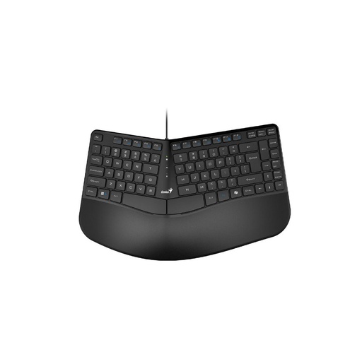 [31310053401] TECLADO GENIUS ERGO KB-700 NEGRO USB TECLA COPILOT MULTIMEDIA REPOSAMANOS WIN 10 11 MAC OS 10.