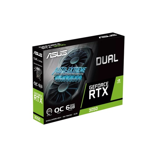 [DUAL-RTX3050-O6G] TARJETA DE VIDEO ASUS DUAL GEFORCE RTX 3050 OC EDITION 6GB GDDR6