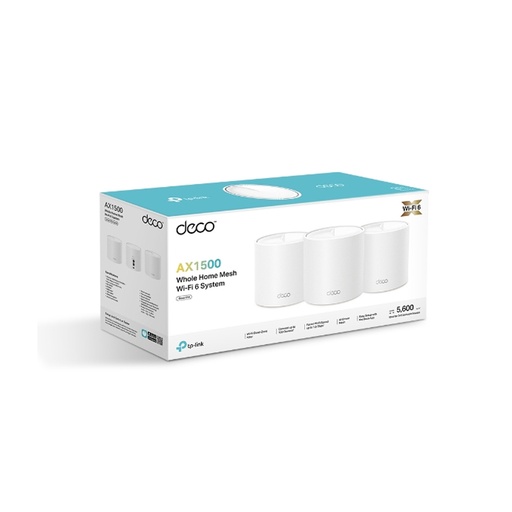 [DECOX10-3PACK] ROUTER/TPLINK/ DECO X10 /3-PACK SISTEMA WIFI DE MAYA AX15000 /120 DISP. CONECTADOS/2 PTOS GIGABIT