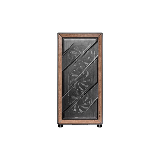 [FLUXBLACK] CASE ANTEC/FLUX WOOD BLACK MID TOWER 3X120MM IN FRONT 1X120MM REVERSE FAN 1X140MM REAR