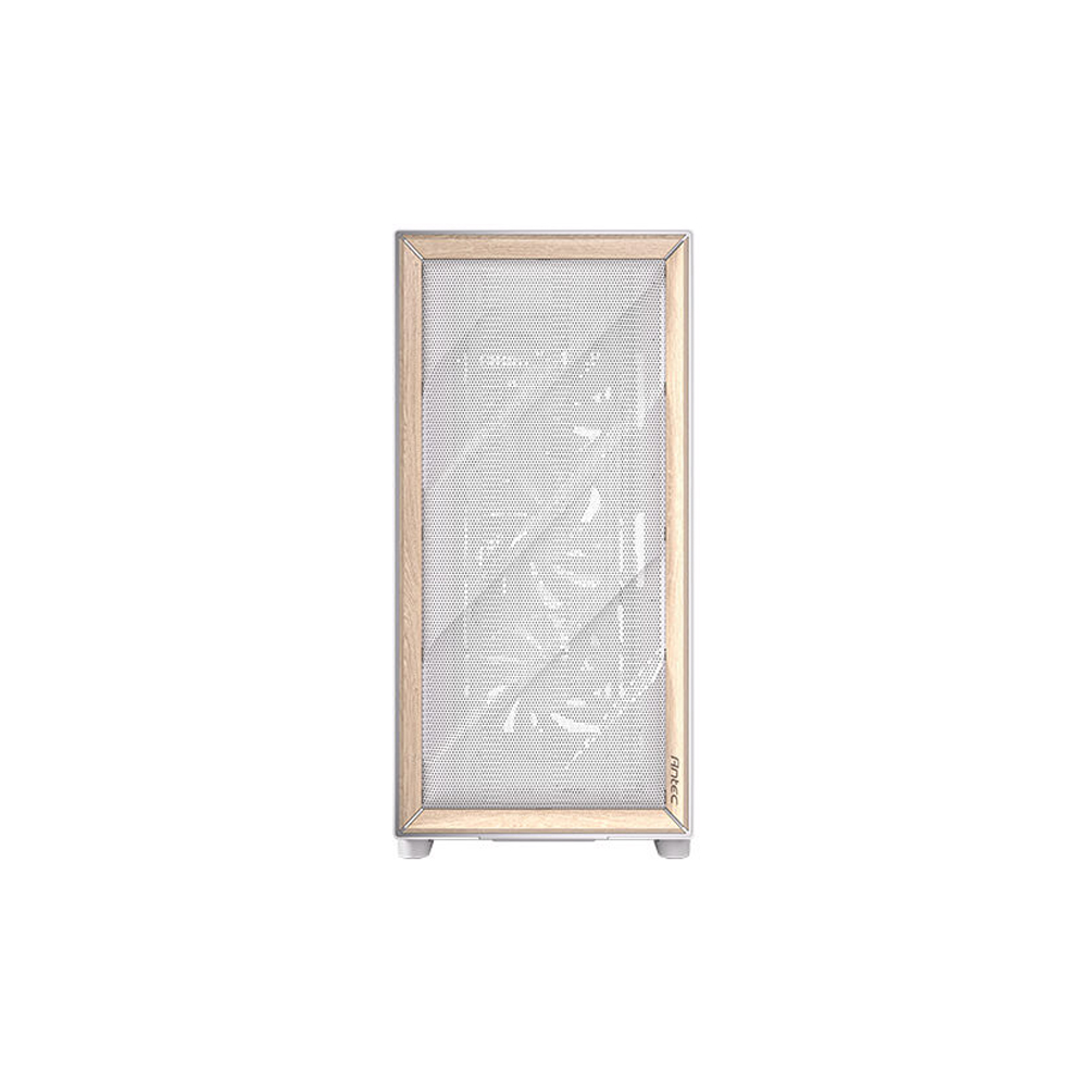 CASE ANTEC/FLUX WOOD WHITE MID TOWER 3X120MM IN FRONT 1X120MM REVERSE FAN 1X140MM REAR
