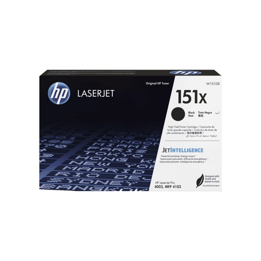 [W1510X] CONSUMIBLE/HPINC TONER 151X NEGRO LASERJET 4003/4103 9700 PAG W1510X