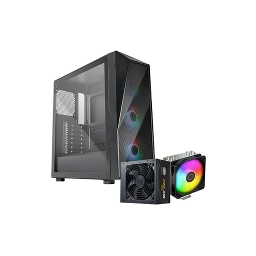[CP520-KGNN65-SA0] CASE COOLER MASTER/CMP520 MID TOWER BLACK BUNDLE FUENTE 650W BRONZE – AIR COOLER 212 SPECTRUM