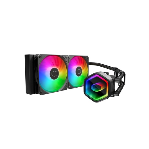 [MLW-D24M-A18PA-R1] COOLER MASTER/MASTERLIQUID 240 CORE II ARGB NEGRO 12 VDC