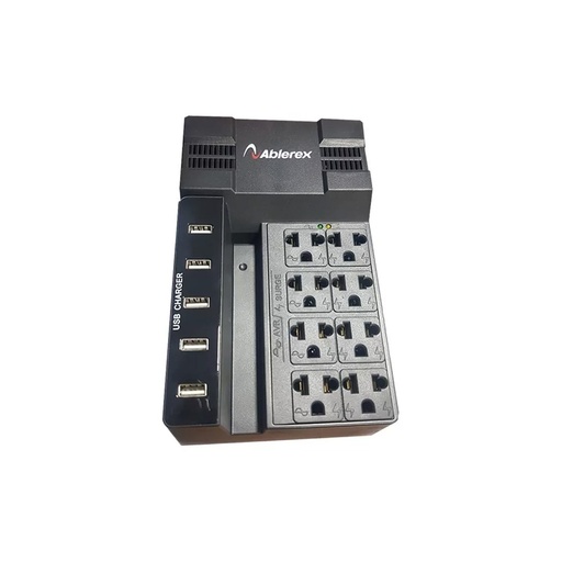 [AB-R1208USB#] REGULADOR ABLEREX/AB-R1208USB 1200VA/600W/120V/8 TOMAS/5 PUERTOS USB PARA CARGA