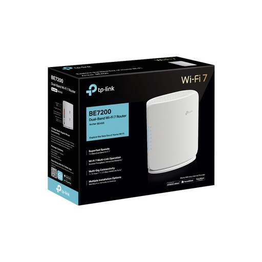 [ARCHERBE450] ROUTER TPLINK/ARCHER BE450 WIFI 7 / BE7200 /5 PUERTOS ETHERNET /CONEXION DE 10G Y 2.5G /PUERTO USB