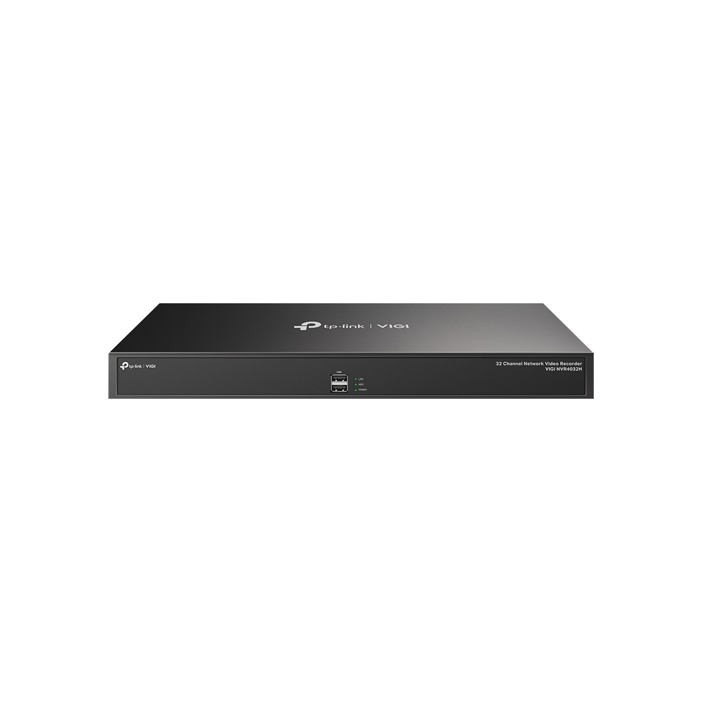 GRABADORA TPLINK/VIGI NVR4032H/32CANALES /H.265 PLUS /ONVIF/SOPORTA 4 DISCO HASTA 16TB