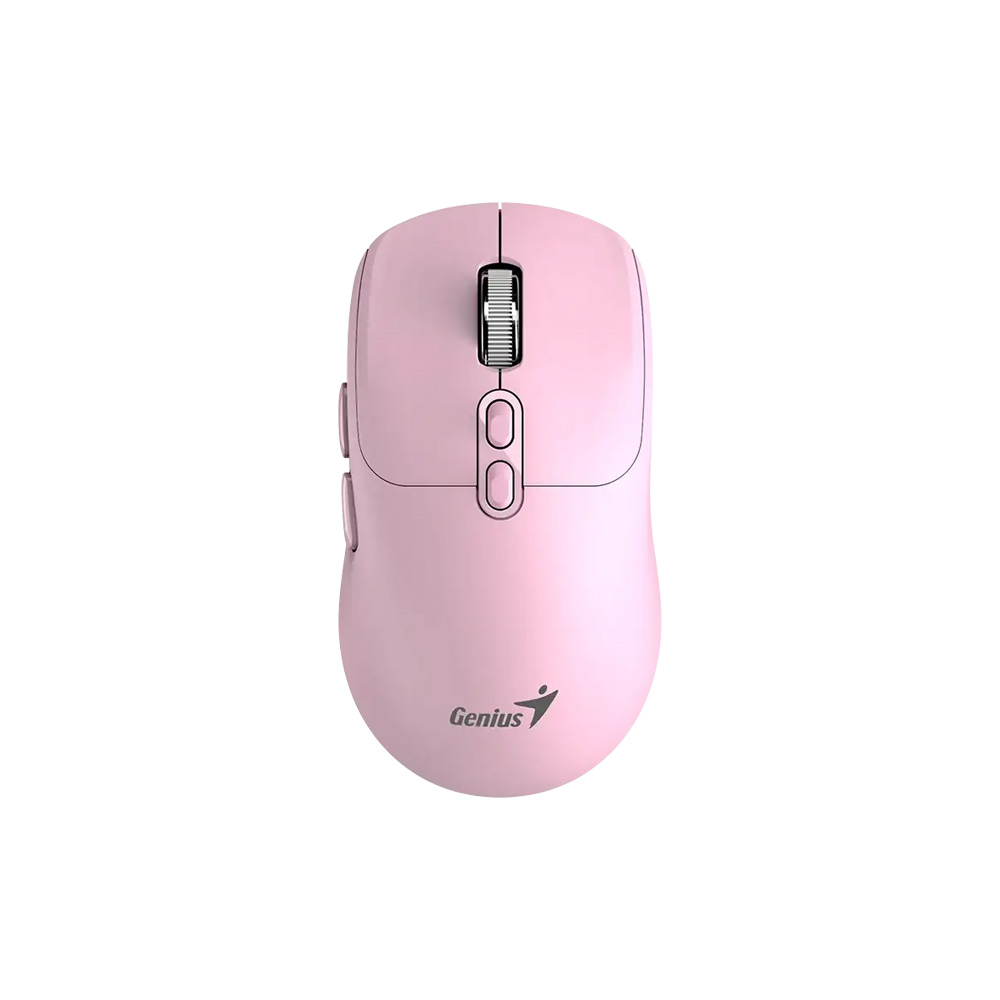 [31030042403] MOUSE GENIUS/NX-8080S WIRELESS Y BT ROSADO/AI COPILOT /7 BOTONES /1600 DPI /PILA AA /WIN MAC CHROM