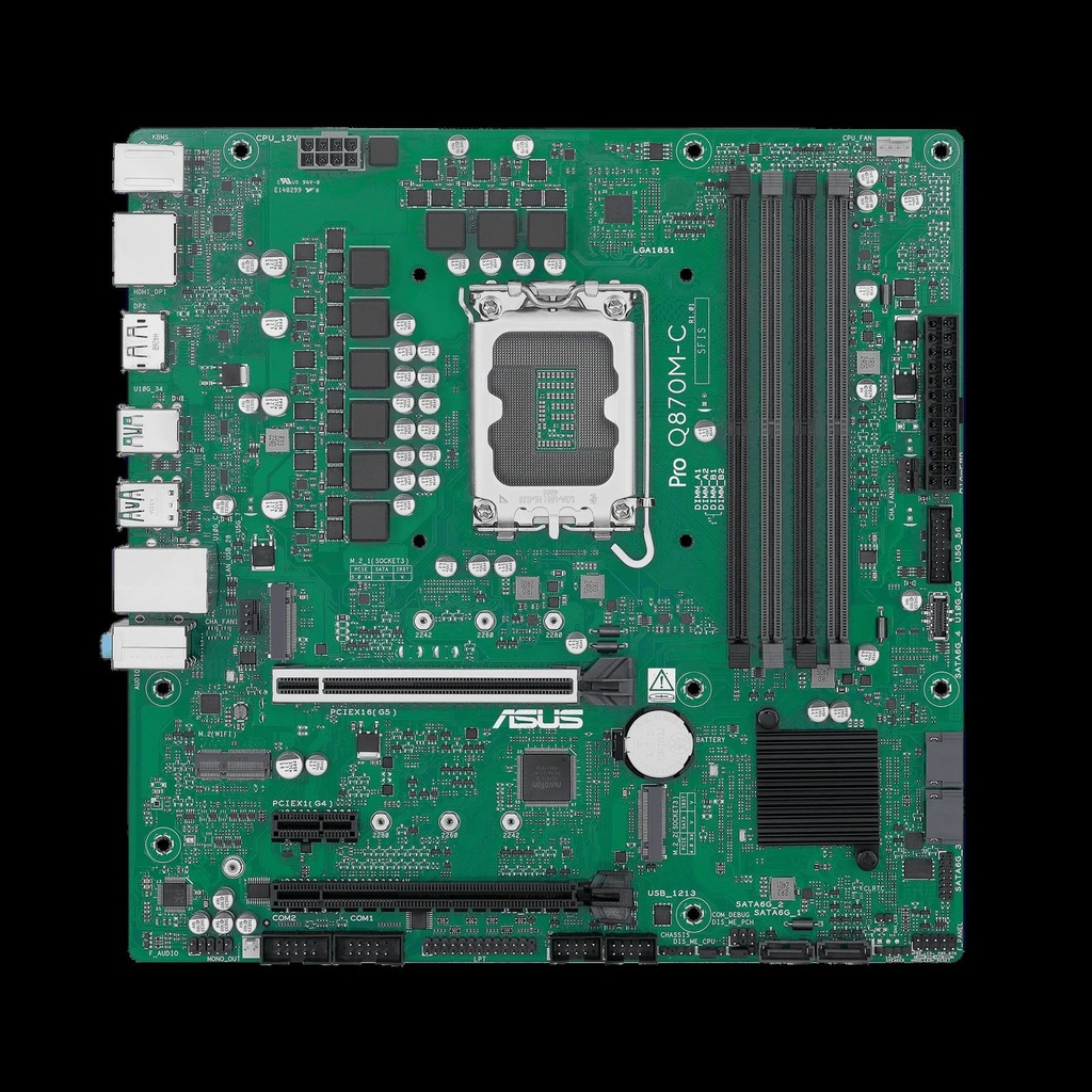 MAINBOARD/ASUS PRO Q870M-C-CSM LGA1851 MICRO ATX 4 SLOTS DDR5 2XHDMI 2XDP 90MB1KEP-M0EAYC