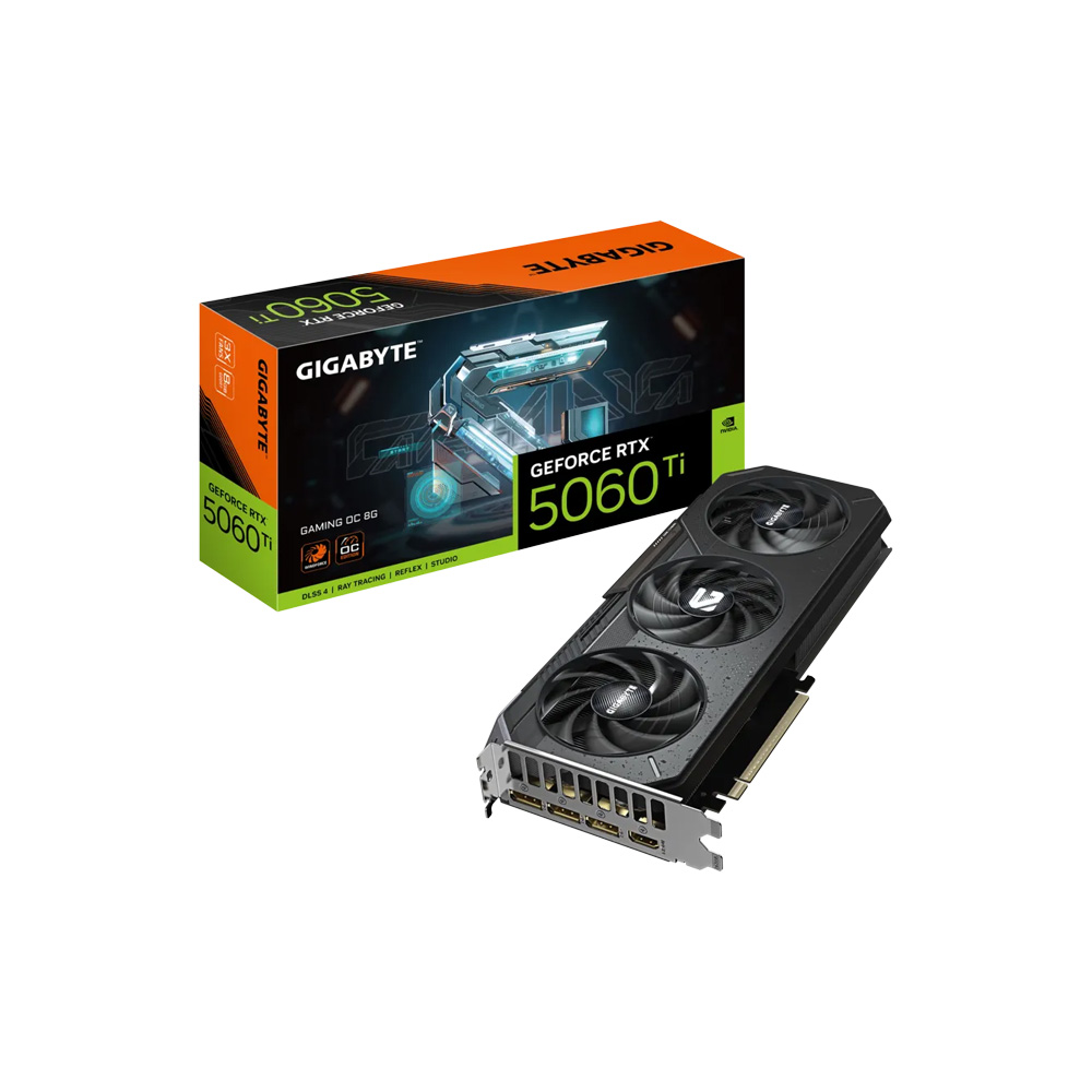 TARJETA DE VIDEO GIGABYTE/GEFORCE RTX 5060 TI GAMING OC 8G GDDR7 PCIE 5.0 9VN506TGO8-00-G10