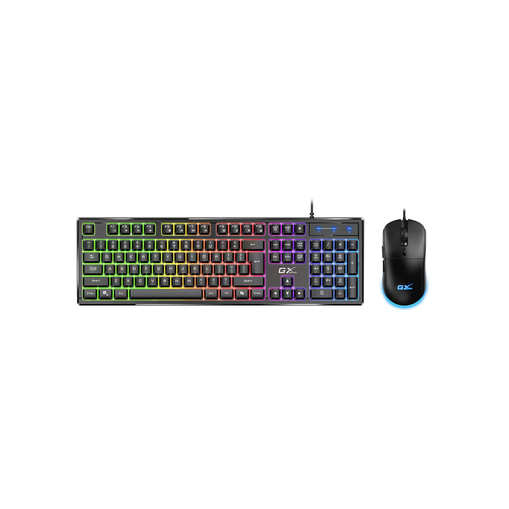 [31330010401] COMBO/GENIUS USB SCORPION KM-GX6 TECLADO K6 Y MOUSE X1 /7 COLORES RGB / COPILOT / DPI 400-3200