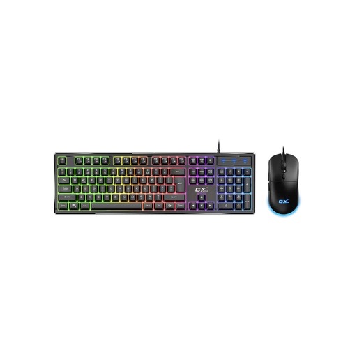 [31330010401] COMBO/GENIUS USB SCORPION KM-GX6 TECLADO K6 Y MOUSE X1 /7 COLORES RGB / COPILOT / DPI 400-3200
