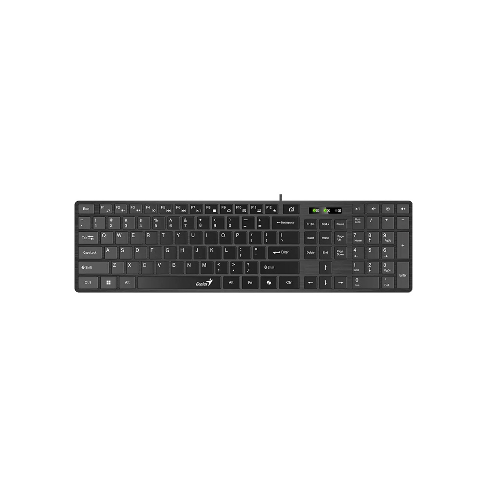 TECLADO GENIUS SLIMSTAR 126 MULTIMEDIA ULTRADELGADO/USB C20