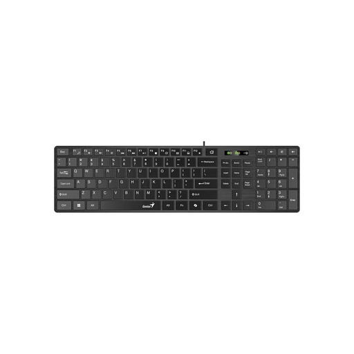 [31310017401] TECLADO GENIUS SLIMSTAR 126 MULTIMEDIA ULTRADELGADO/USB C20