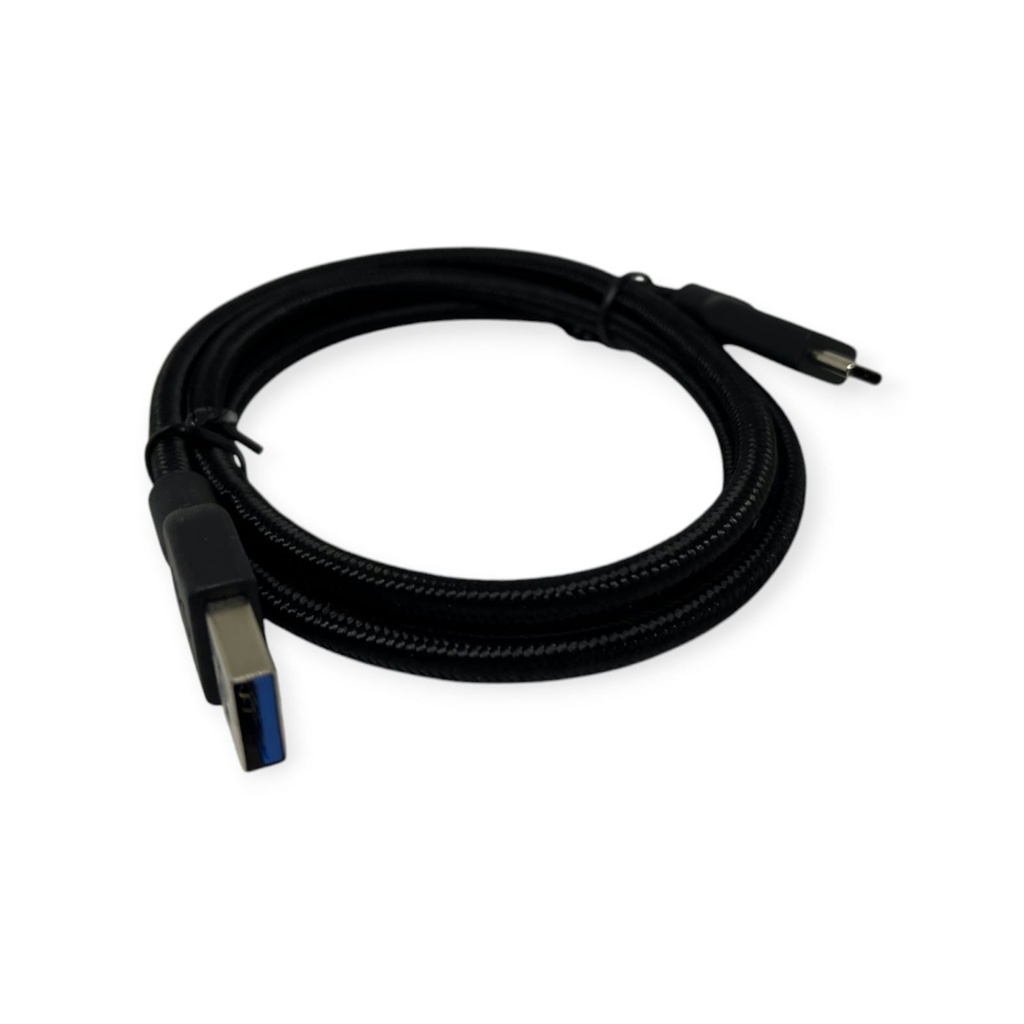 CABLE GENIUS ACC-A2CC TIPO USB A – C / CARGA RAPIDA / NYLON TRENZADO / USB 3.0 A 4.8GBPS / 1.5M