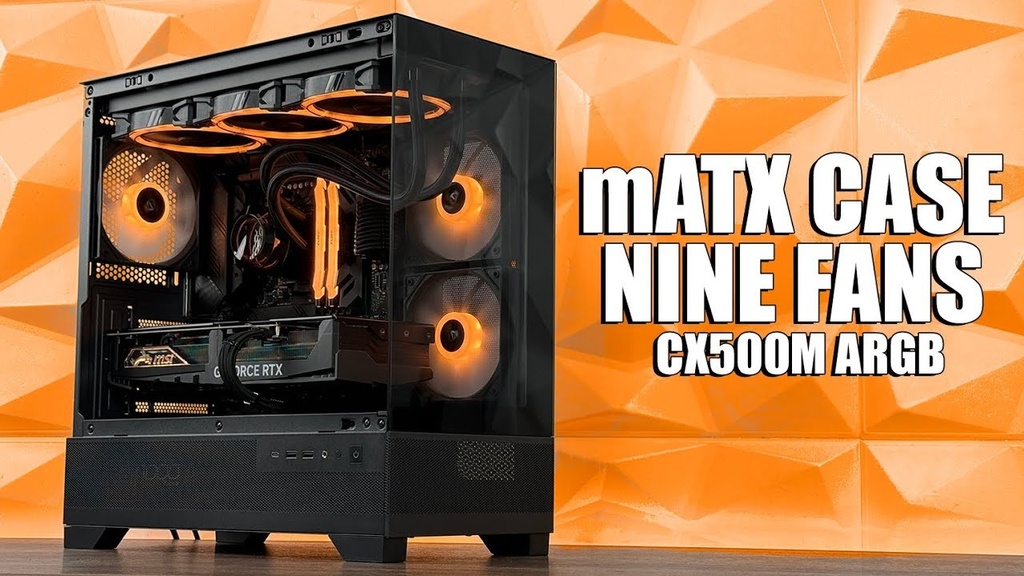 CASE ANTEC/CX500M BLACK ARGB MINI TOWER MICRO-ATX 2X120MM ARGB REVERSE FANS 1X120MM ARGB REAR