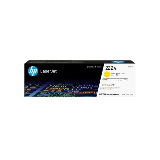 [W2222A] CONSUMIBLE HPINC/TONER 222A AMARILLO LASERJET 3201/3202/3303 1200 PAG W2222A