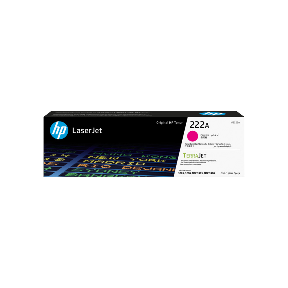 CONSUMIBLE HPINC/TONER 222A MAGENTA LASERJET 3201/3202/3303 1200 PAG W2223A