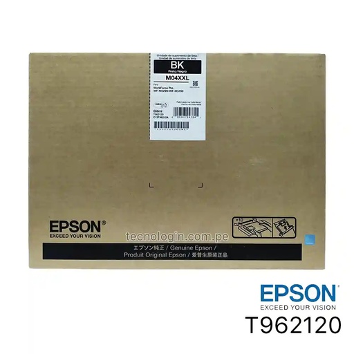 [T962120-AL] TINTA EPSON M04XXL NEGRO WF M5299/M5799 40000 PAG T962120-AL
